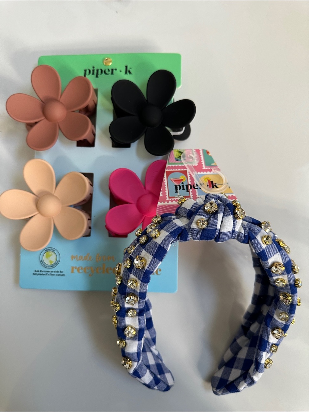 Piper K NWT Headband & Hair Clips Duo